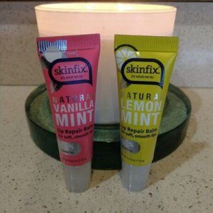 Skinfix Lip Repair Balm -New-Set Of 2 Lemon Mint Vanilla Mint NEW SEALED